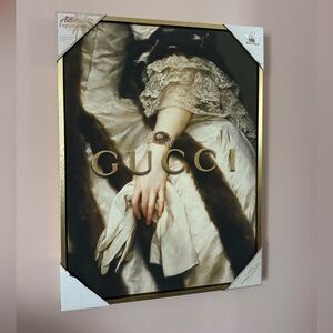 Gucci Art Print with Gold Frame